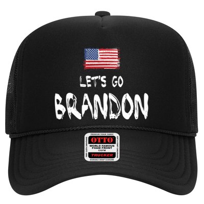 Let's Go Brandon FJB Chant Simple USA Flag Trucker Hat