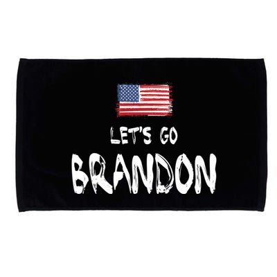 Let's Go Brandon FJB Chant Simple USA Flag Microfiber Hand Towel
