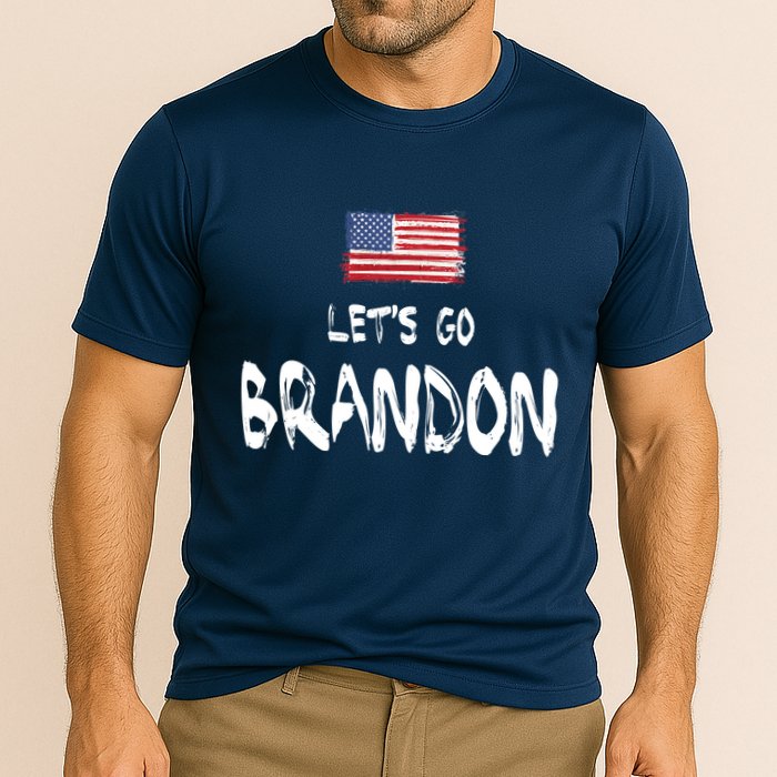 Let's Go Brandon FJB Chant Simple USA Flag Performance Shirt