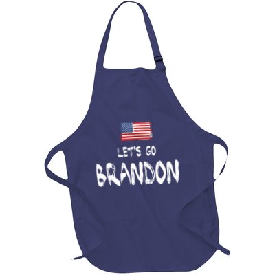 Let's Go Brandon FJB Chant Simple USA Flag Apron