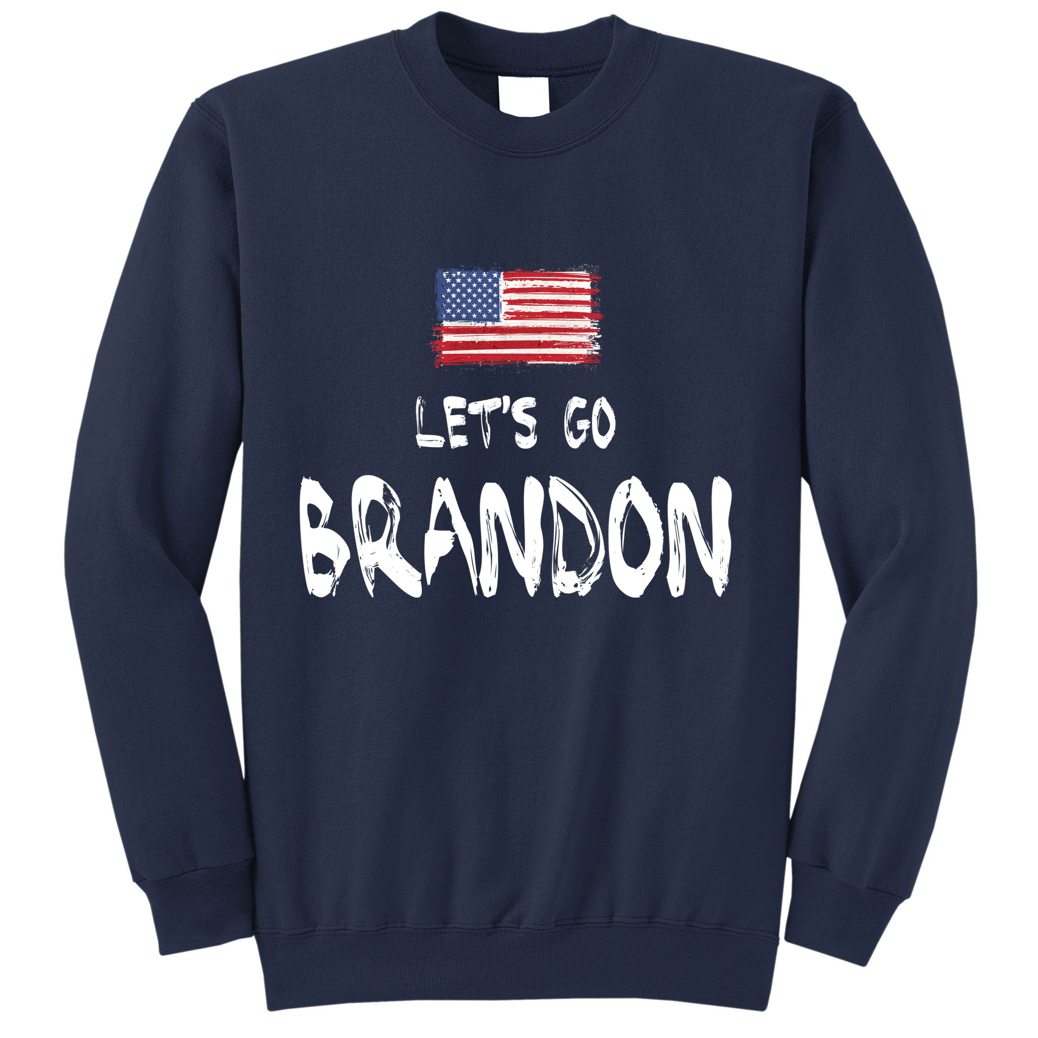 Let's Go Brandon FJB Chant Simple USA Flag Sweatshirt