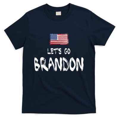 Let's Go Brandon FJB Chant Simple USA Flag T-Shirt