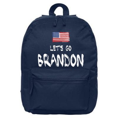 Let's Go Brandon FJB Chant Simple USA Flag 16 in Basic Backpack
