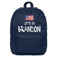 Let's Go Brandon FJB Chant Simple USA Flag 16 in Basic Backpack