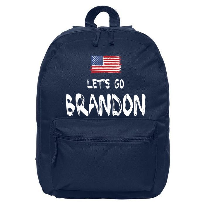 Let's Go Brandon FJB Chant Simple USA Flag 16 in Basic Backpack