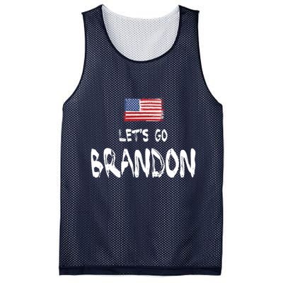 Let's Go Brandon FJB Chant Simple USA Flag Mesh Reversible Basketball Jersey Tank