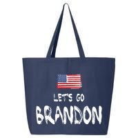 Let's Go Brandon FJB Chant Simple USA Flag 25L Jumbo Tote