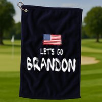 Let's Go Brandon FJB Chant Simple USA Flag Golf Towel