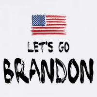 Let's Go Brandon FJB Chant Simple USA Flag Garment-Dyed Sweatshirt