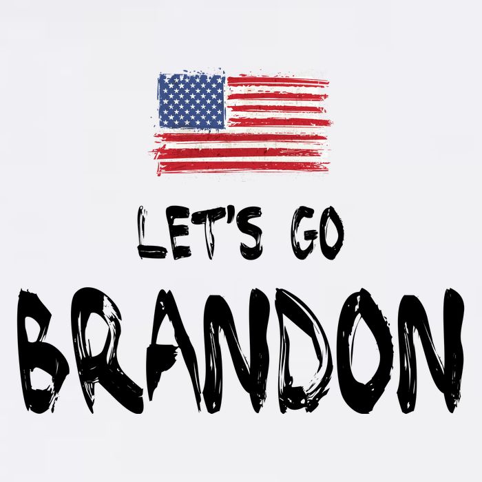 Let's Go Brandon FJB Chant Simple USA Flag Garment-Dyed Sweatshirt