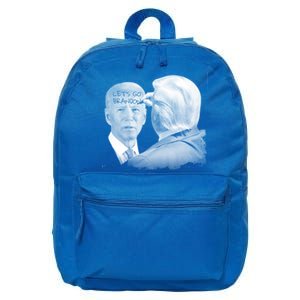 LetS Go Brandon Trump Writes On BidenS Forehead Gift 16 in Basic Backpack