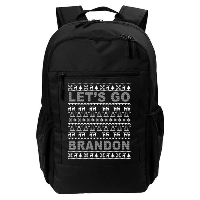 Let's Go Brandon Ugly Christmas Sweater FJB Chant Backpack