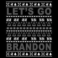 Let's Go Brandon Ugly Christmas Sweater FJB Chant Backpack