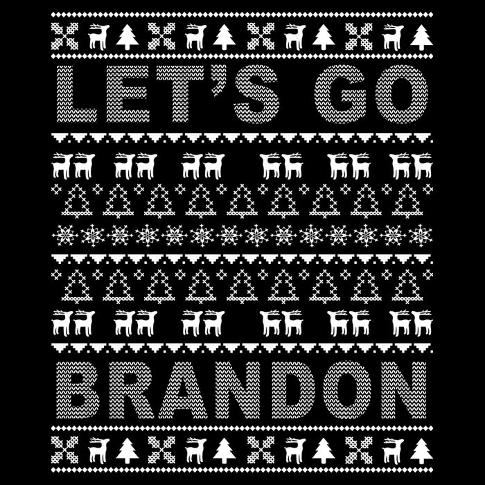 Let's Go Brandon Ugly Christmas Sweater FJB Chant Backpack