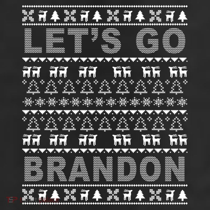 Let's Go Brandon Ugly Christmas Sweater FJB Chant Trucker Hat
