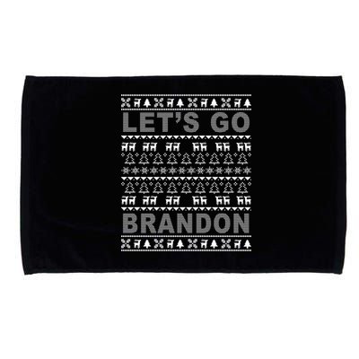 Let's Go Brandon Ugly Christmas Sweater FJB Chant Microfiber Hand Towel