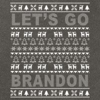 Let's Go Brandon Ugly Christmas Sweater FJB Chant Cotton Canvas Backpack