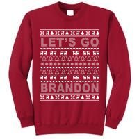 Let's Go Brandon Ugly Christmas Sweater FJB Chant Tall Sweatshirt