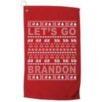Let's Go Brandon Ugly Christmas Sweater FJB Chant Golf Towel