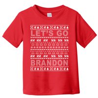 Let's Go Brandon Ugly Christmas Sweater FJB Chant Toddler T-Shirt