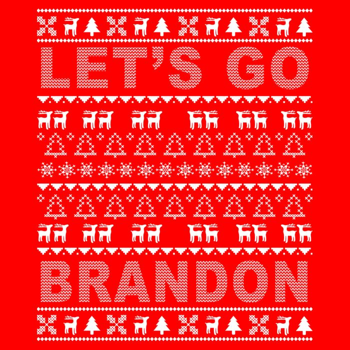 Let's Go Brandon Ugly Christmas Sweater FJB Chant Toddler T-Shirt