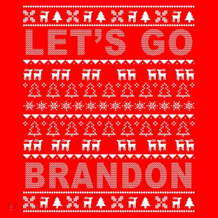 Let's Go Brandon Ugly Christmas Sweater FJB Chant Womens T-Shirt