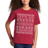 Let's Go Brandon Ugly Christmas Sweater FJB Chant Kids T-Shirt