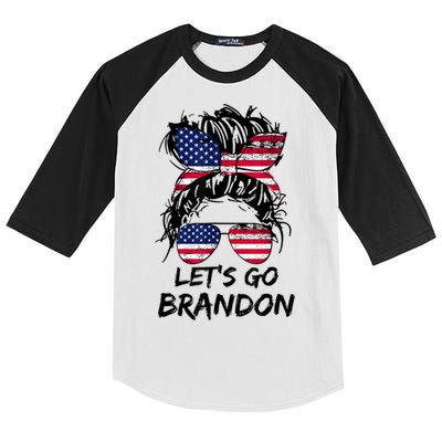 Let's Go Brandon, Lets Go Brandon Tees Kids Colorblock Raglan Jersey