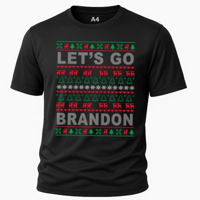 Let's Go Brandon Ugly Christmas Sweater FJB Anti Biden Performance Shirt