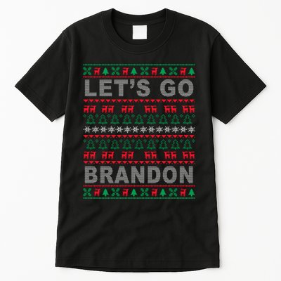Let's Go Brandon Ugly Christmas Sweater FJB Anti Biden Tall T-Shirt