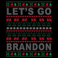 Let's Go Brandon Ugly Christmas Sweater FJB Anti Biden Drawstring Bag