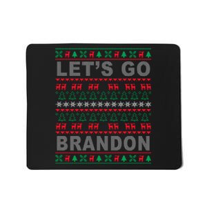 Let's Go Brandon Ugly Christmas Sweater FJB Anti Biden Mousepad