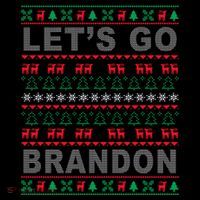 Let's Go Brandon Ugly Christmas Sweater FJB Anti Biden Womens T-Shirt