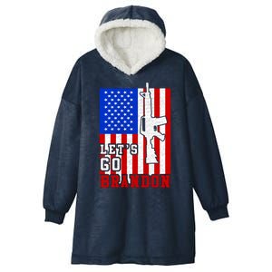 Let's Go Brandon USA Army Flag LGB FJB Hooded Wearable Blanket