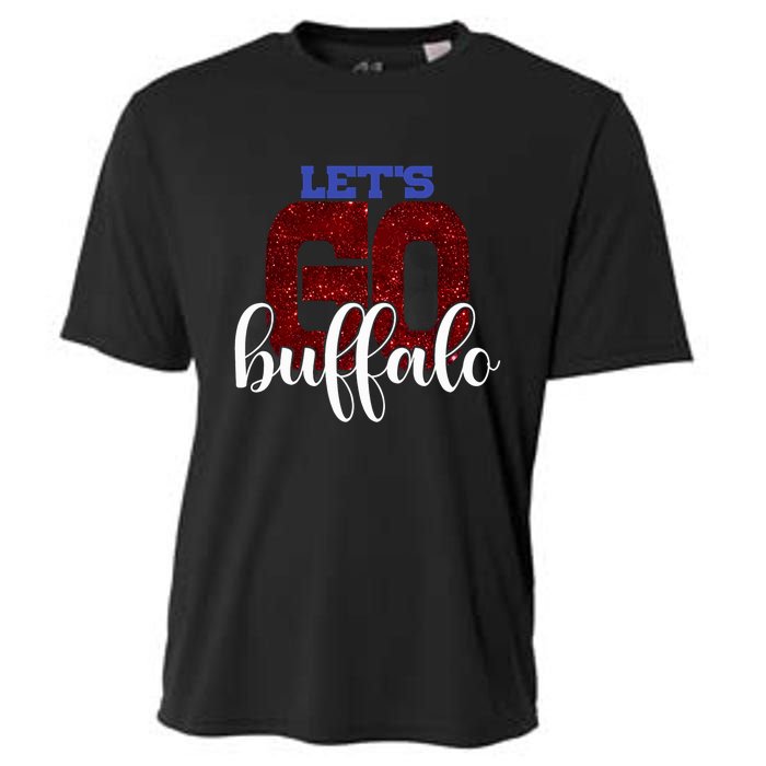 LetS Go Buffalo Ny New York Retro Sports City Fan Love Cooling Performance Crew T-Shirt