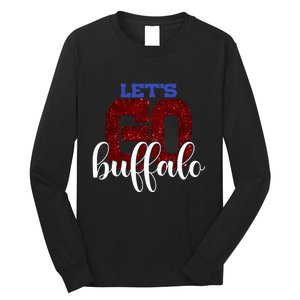 LetS Go Buffalo Ny New York Retro Sports City Fan Love Long Sleeve Shirt