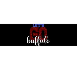 LetS Go Buffalo Ny New York Retro Sports City Fan Love Bumper Sticker