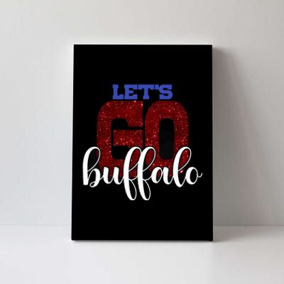 LetS Go Buffalo Ny New York Retro Sports City Fan Love Canvas