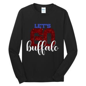 LetS Go Buffalo Ny New York Retro Sports City Fan Love Tall Long Sleeve T-Shirt