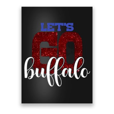 LetS Go Buffalo Ny New York Retro Sports City Fan Love Poster