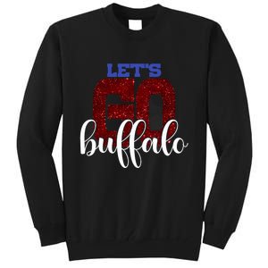 LetS Go Buffalo Ny New York Retro Sports City Fan Love Tall Sweatshirt