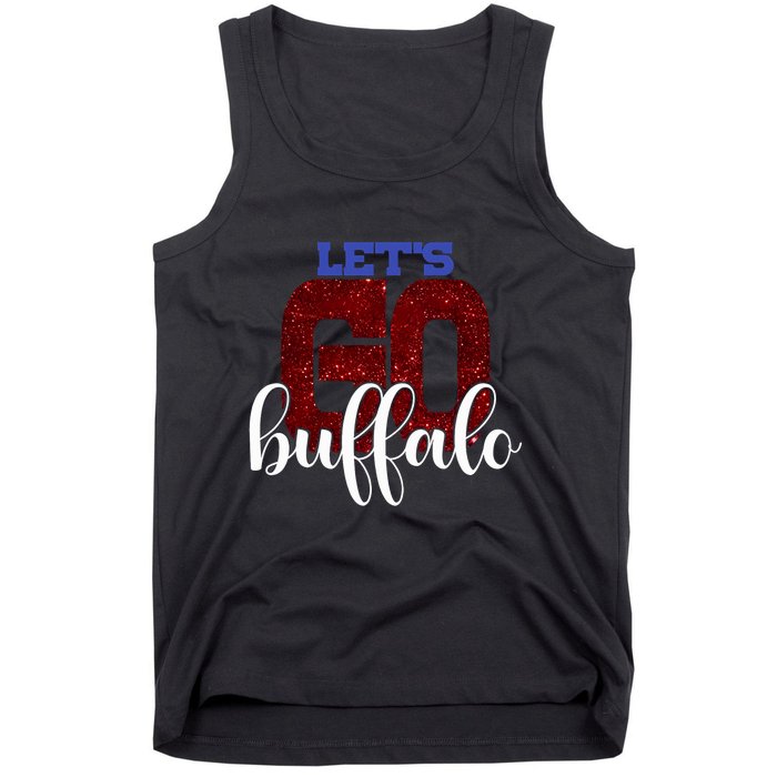 LetS Go Buffalo Ny New York Retro Sports City Fan Love Tank Top