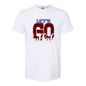 LetS Go Buffalo Ny New York Retro Sports City Fan Love Softstyle CVC T-Shirt