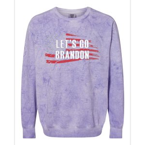 Lets Go Brandon LetS Go Brandon Usa Flag Colorblast Crewneck Sweatshirt