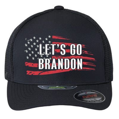 Lets Go Brandon LetS Go Brandon Usa Flag Flexfit Unipanel Trucker Cap