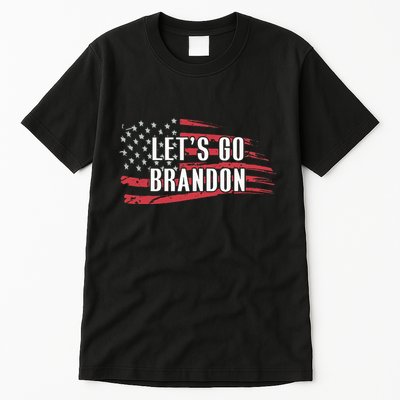 Lets Go Brandon LetS Go Brandon Usa Flag Tall T-Shirt
