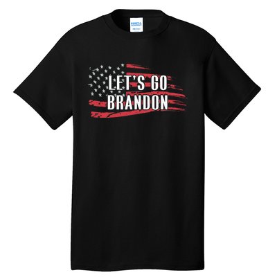 Lets Go Brandon LetS Go Brandon Usa Flag Tall T-Shirt