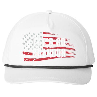 Lets Go Brandon LetS Go Brandon Usa Flag Snapback Five-Panel Rope Hat