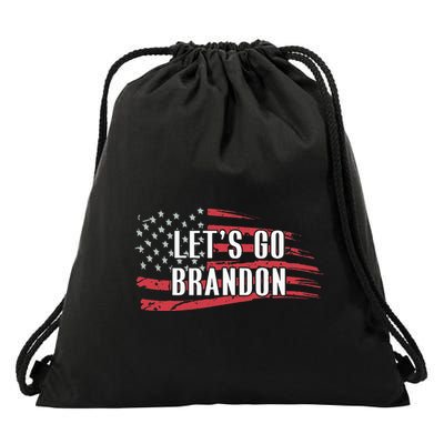 Lets Go Brandon LetS Go Brandon Usa Flag Drawstring Bag