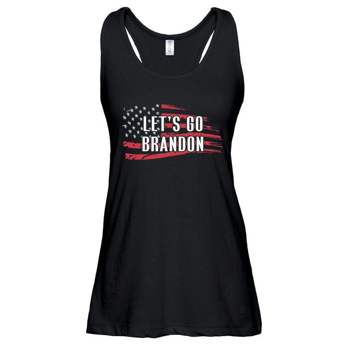 Lets Go Brandon LetS Go Brandon Usa Flag Ladies Essential Flowy Tank